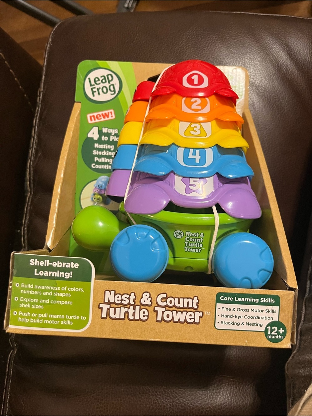 Leap Frog Nest and Count Turtle Tower Brand New